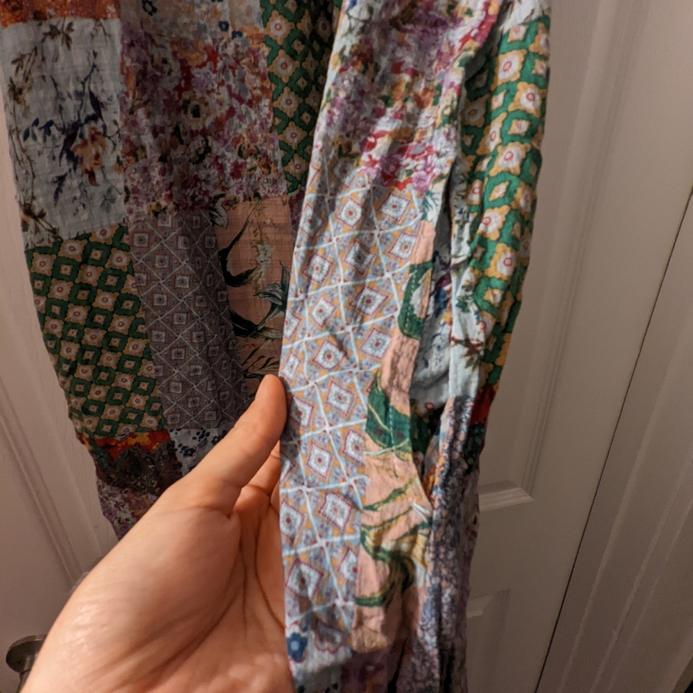 Patchwork Print Bohemian Boho Maxi - image 5